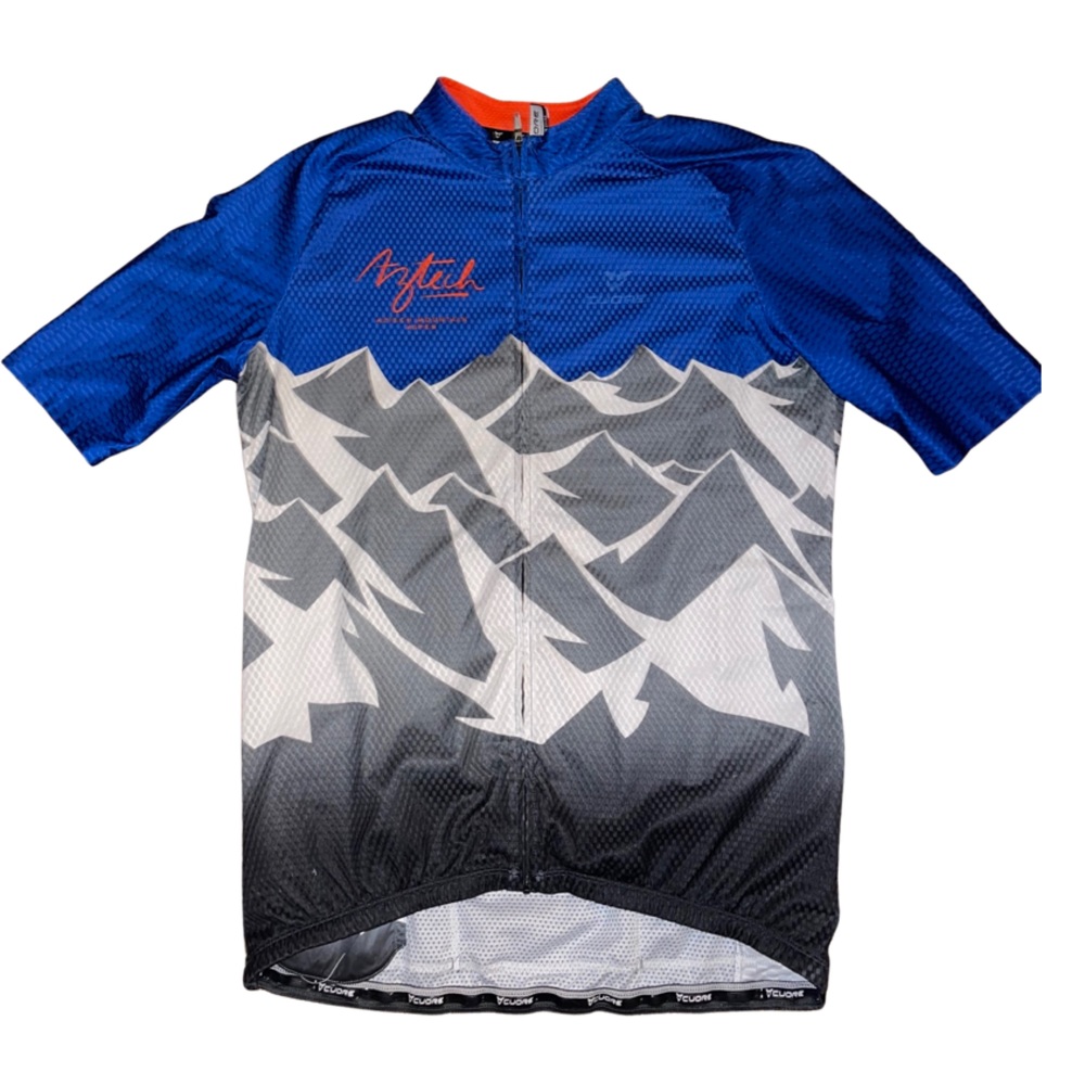 CUORE of Switzerland Cycling Jersey: Aztech Mountain Colorado: Adult Mens 2XL
